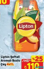 LİPTON ŞEFTALİ AROMALI BUZLU ÇAY 4X1 L